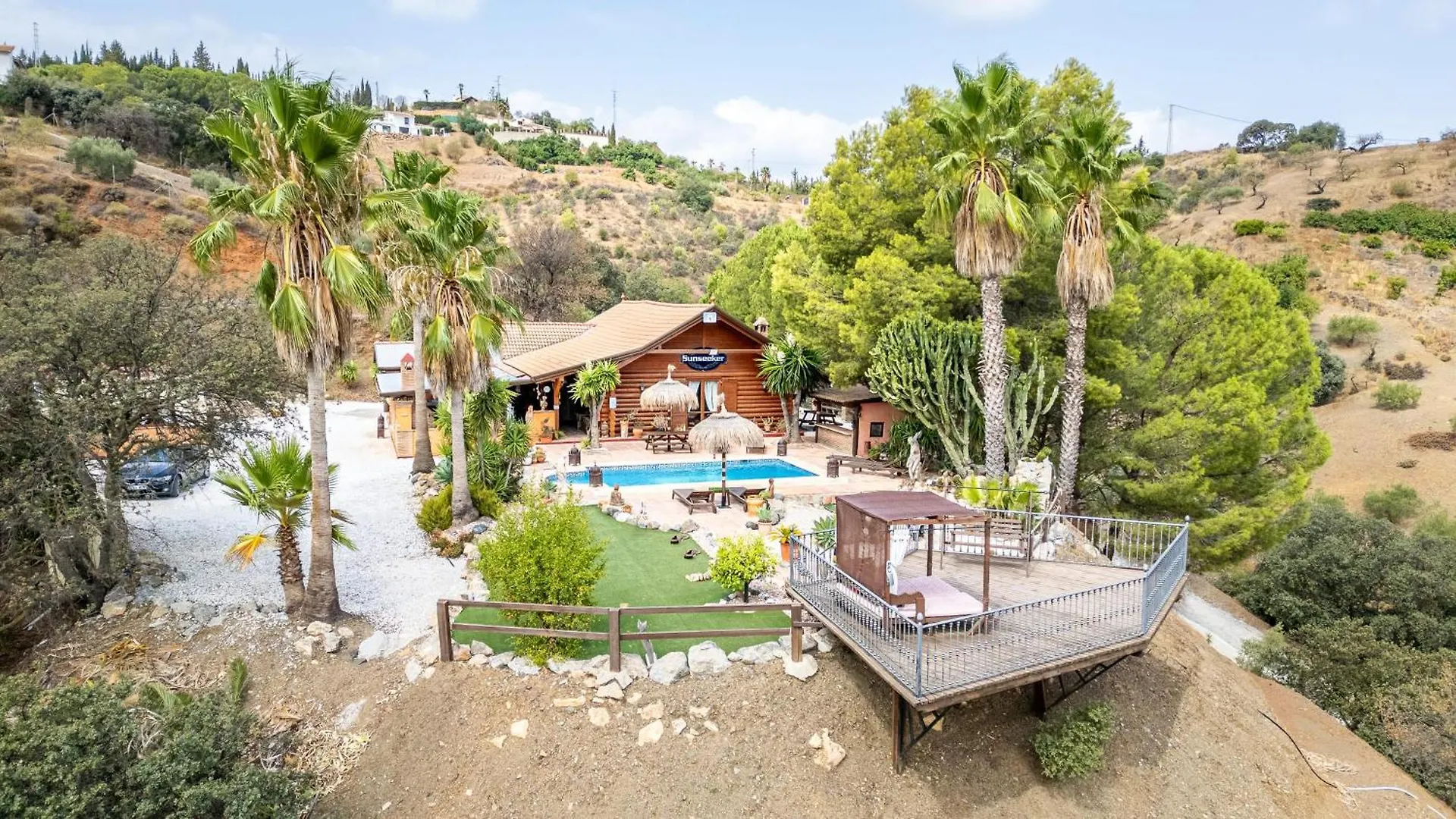 Luxurious Private Cabin Pool Hottub & Fireplace Málaga Spanje