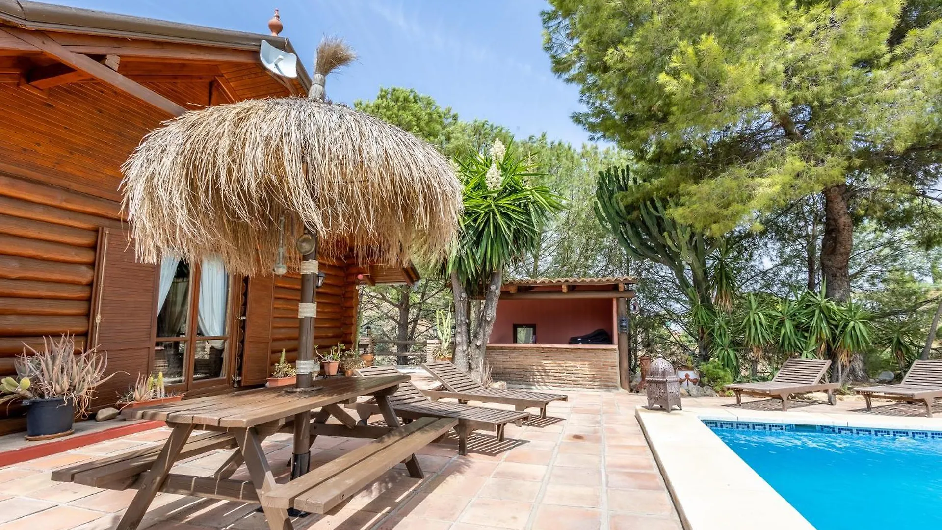 Luxurious Private Cabin Pool Hottub & Fireplace Málaga Spanje