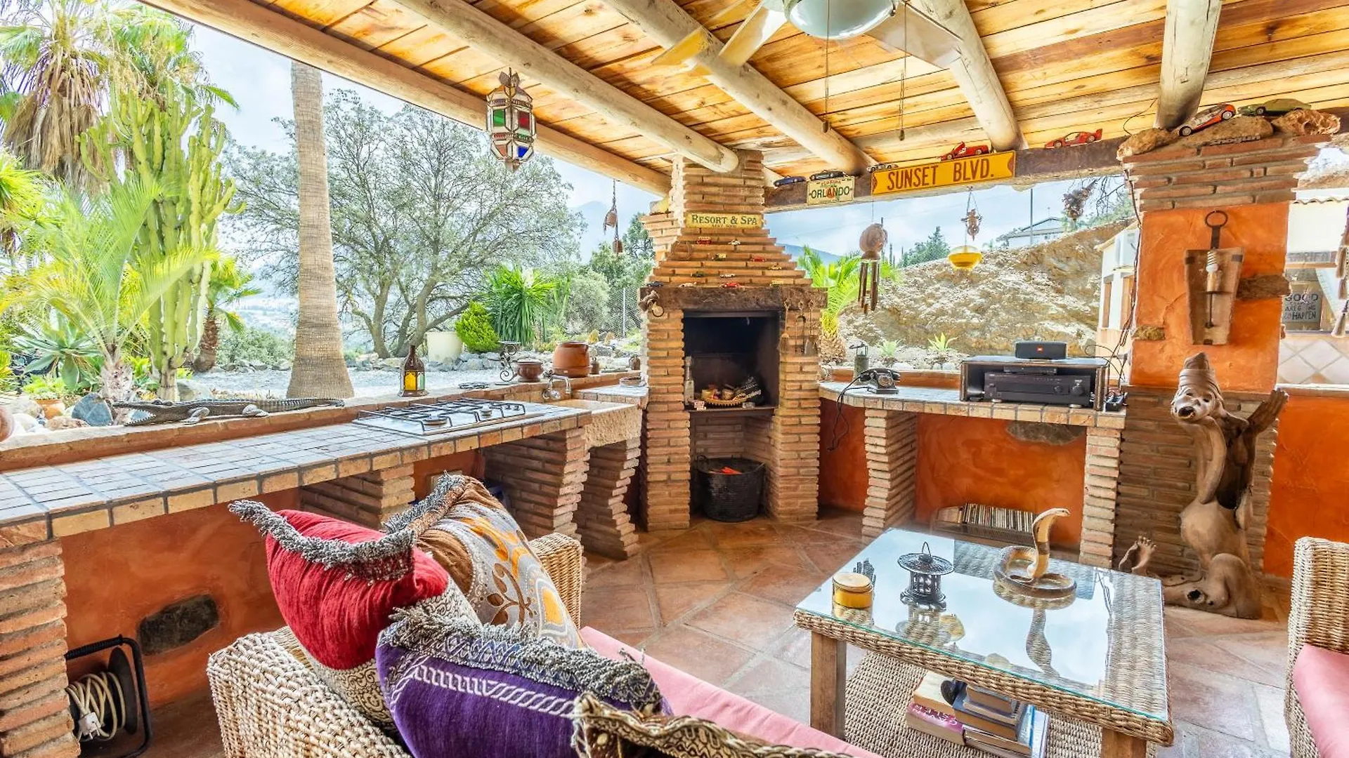 Luxurious Private Cabin Pool Hottub & Fireplace Málaga